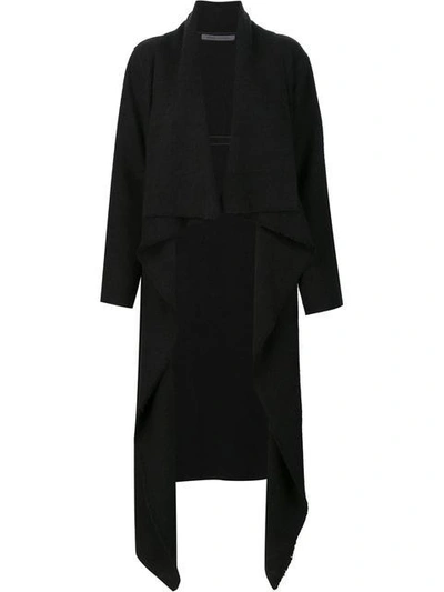 Shop Denis Colomb Long Redingote Coat - Black