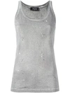 DSQUARED2 MICROSTUDDED TANK TOP,S75NC0628S2242711799947