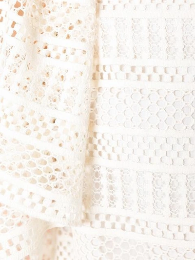 Shop Philosophy Di Lorenzo Serafini - Perforated Detail Dress  In Nude/neutrals