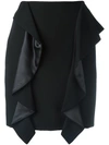 GIVENCHY DRAPED PANEL MINI SKIRT,17Y401312011800520