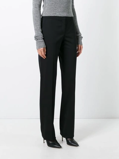 Shop Tom Ford Stretch Flared Trousers In Black