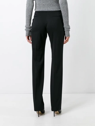 Shop Tom Ford Stretch Flared Trousers In Black