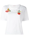 OLYMPIA LE-TAN BEAD EMBELLISHED T-SHIRT,RE17RTS00211701068