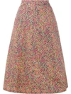 PHILOSOPHY DI LORENZO SERAFINI floral print A-line skirt,HANDWASH