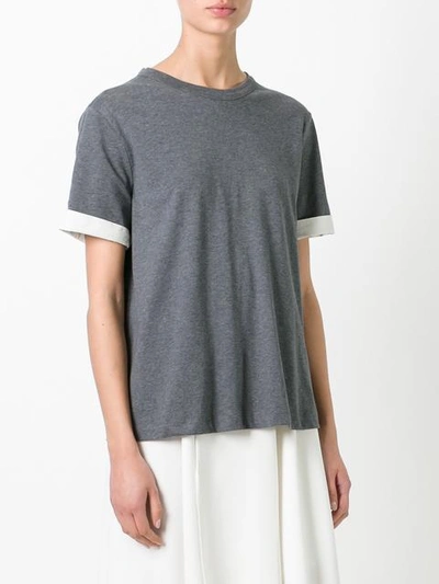 Shop Marni Open Back T-shirt In Grey