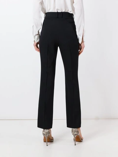 Shop Givenchy Tailored Bootcut Trousers - Black