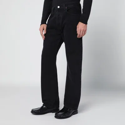 Agolde Black Regular Jeans Men In Black