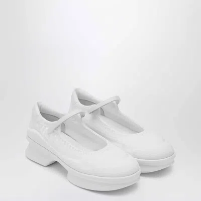 Prada Flat Shoes In White