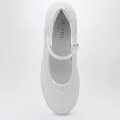 Prada Flat Shoes In White