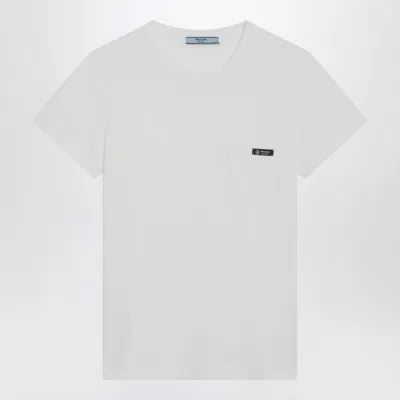 Prada Jersey T-shirt In White