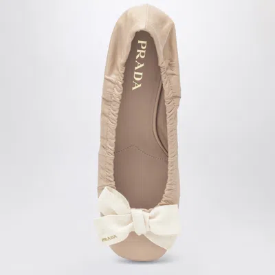 Prada Round-toe Ballet Flats In Pink