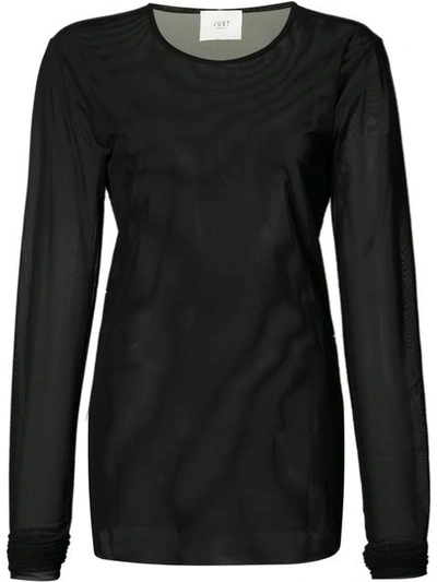 Just Female Longsleeved Sheer T-shirt