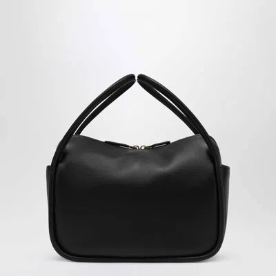 Prada Leather Shoulder Bag Top Handle Design In Black
