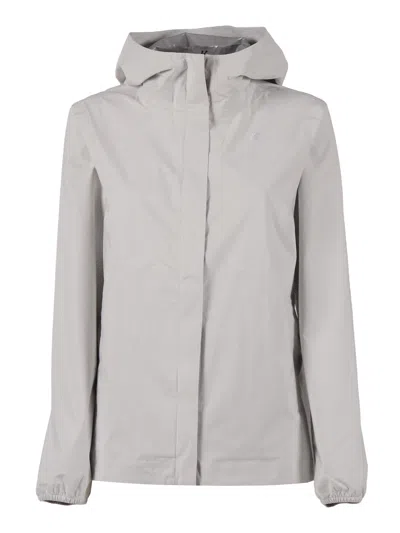 K-way Marguerite Stretch Dot Jacket In Gray