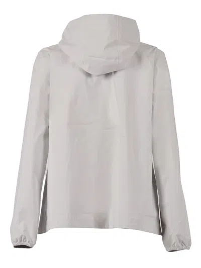 K-way Marguerite Stretch Dot Jacket In Gray