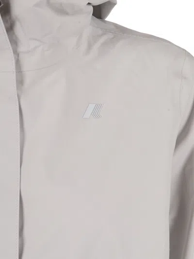 K-way Marguerite Stretch Dot Jacket In Gray