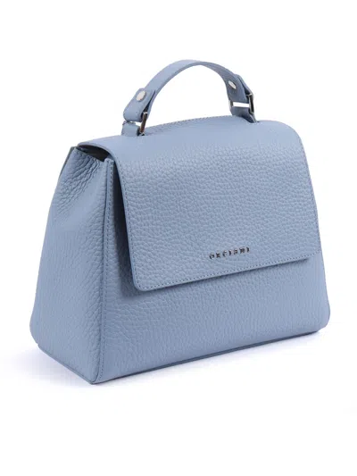 Orciani Small Sveva Soft Tote Bag In Blue