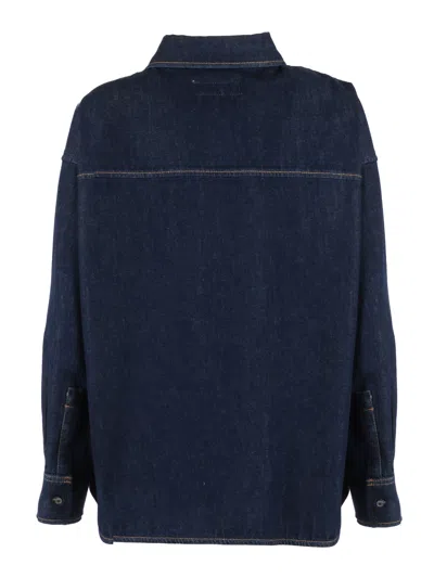 Weekend Max Mara Camicia Oversize Dark Blue In Blue