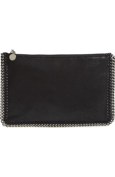 Shop Stella Mccartney 'falabella' Faux Leather Pouch With Convertible Strap - Black