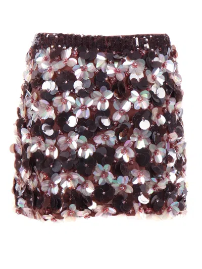 P.a.r.o.s.h Mini Skirt In Multi