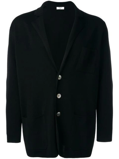 Shop Fashion Clinic Three Button Cardigan In Black