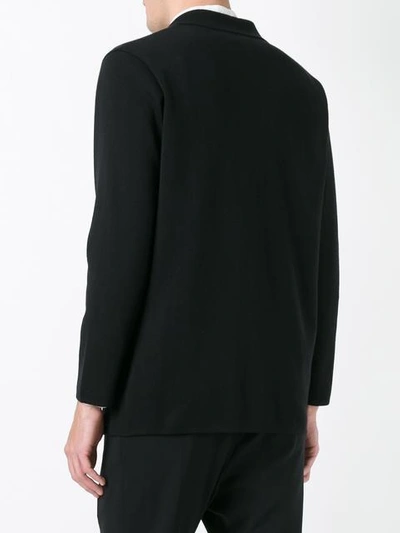 Shop Fashion Clinic Three Button Cardigan In Black