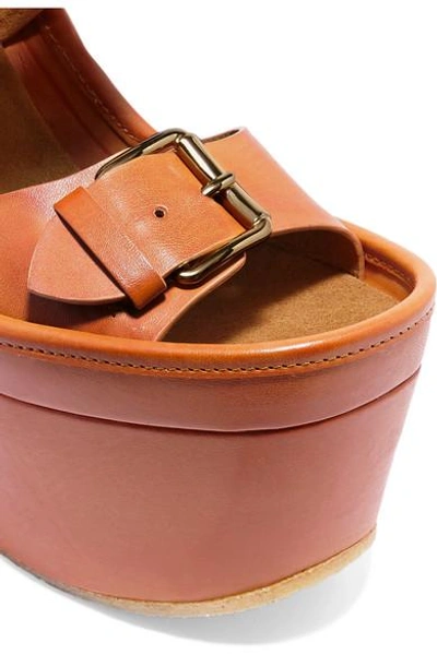 Shop Stella Mccartney Faux Leather Platform Sandals