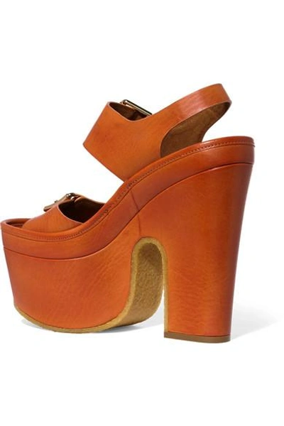Shop Stella Mccartney Faux Leather Platform Sandals