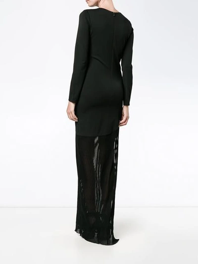 Shop Haney Josephine Sheer Dress In Black