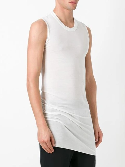 Shop Rick Owens Basic Sleeveless T-shirt - Neutrals In Nude & Neutrals