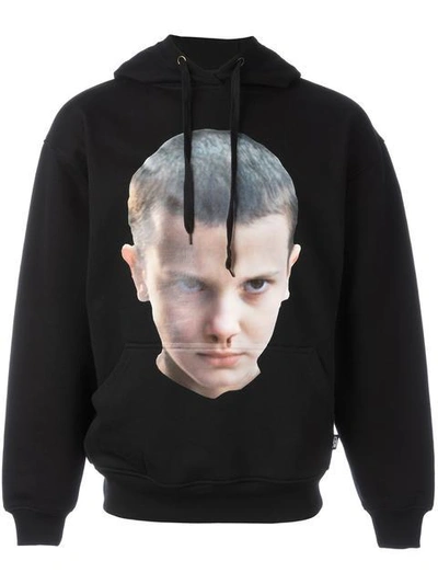 Ih Nom Uh Nit Stranger Things Eleven Hooded Sweatshirt In Black|nero