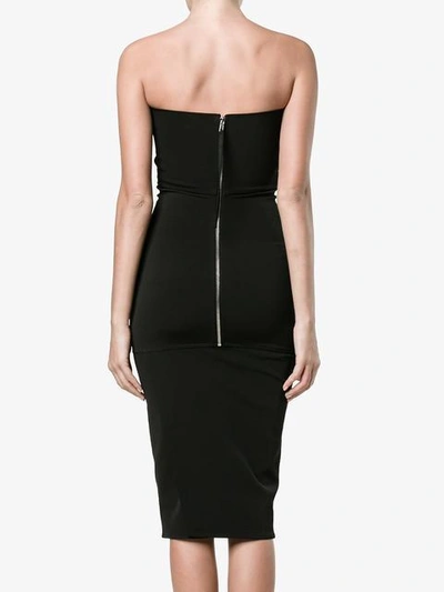 Shop Rick Owens Strapless Fitted Dress