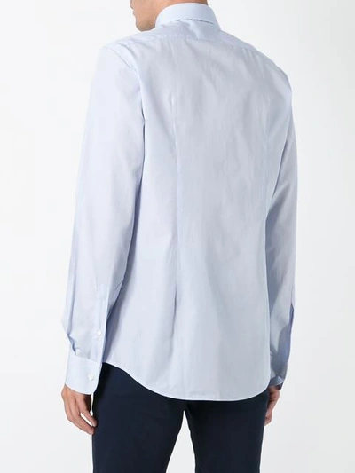 Shop Fashion Clinic Classic Checked Shirt In Blue