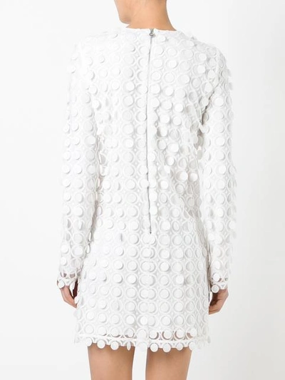 Shop Carven Longsleeved Short Dress In White