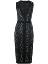 BALMAIN leopard pattern midi dress,6358698M11801218