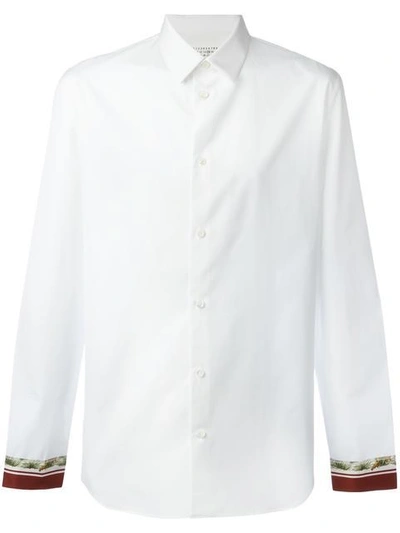 Maison Margiela Silk Satin Cuff Cotton Poplin Shirt