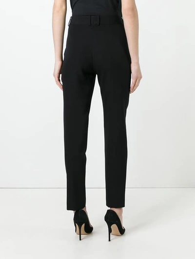 Shop Givenchy Tapered Tailored Trousers In Black