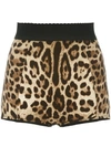 DOLCE & GABBANA LEOPARD PRINT FRENCH KNICKERS,DRYCLEANONLY