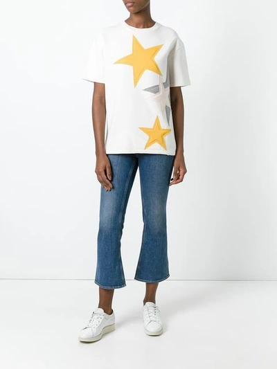 Shop Stella Mccartney Short Sleeved Star Sweatshirt