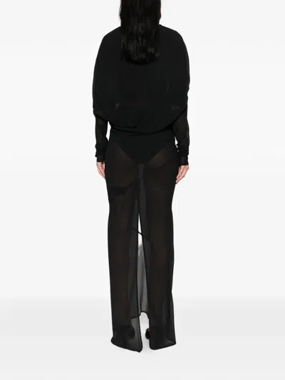 Entire Studios V-neck Maxi Dress In Black