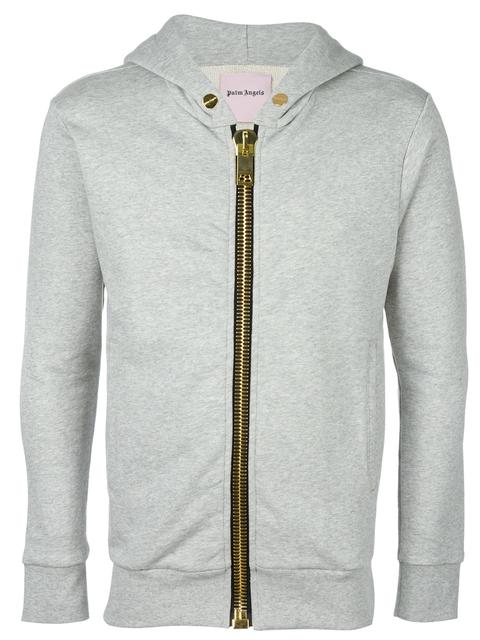 palm angels hoodie grey