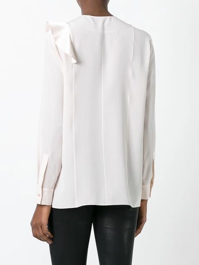 Shop Givenchy Ruffle Panel Blouse In Pink