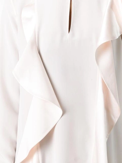 Shop Givenchy Ruffle Panel Blouse In Pink