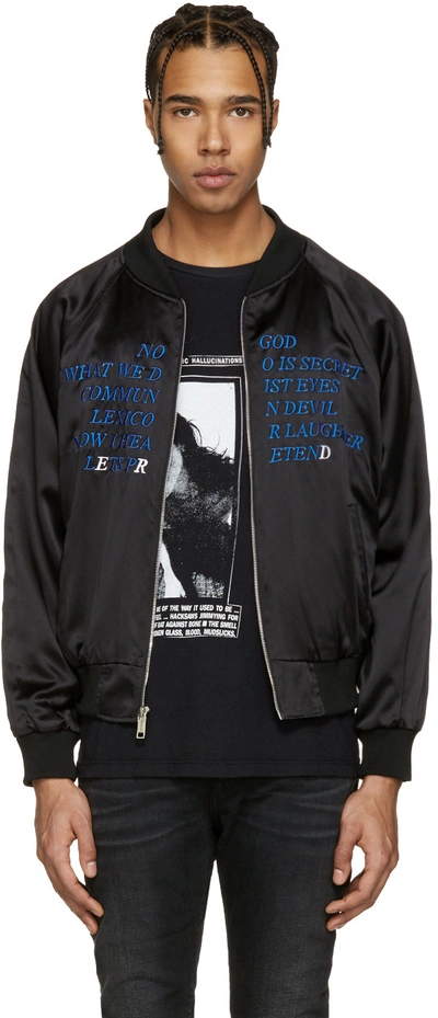 Enfants Riches Deprimes Black Germs Bomber Jacket