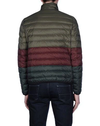 Shop Valentino Down Jacket In Military Green