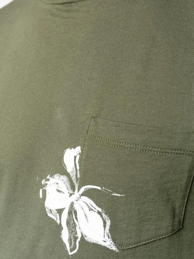 Shop Valentino 'mariposa' Print T-shirt - Green