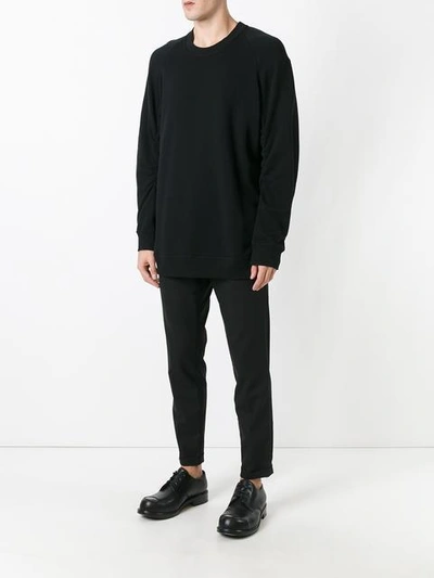 Shop Ann Demeulemeester Raglan Sleeve Sweatshirt