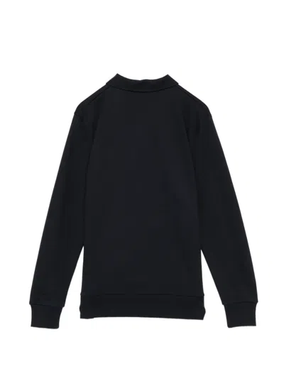 Fred Perry Panel Collared Sweatshirt In Black