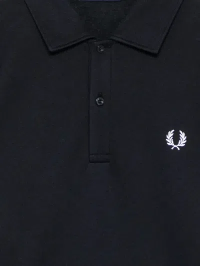 Fred Perry Panel Collared Sweatshirt In Black