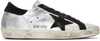 GOLDEN GOOSE Silver & Black Superstar Sneakers